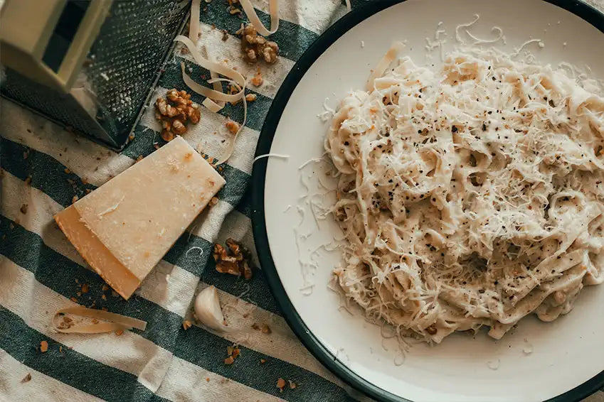 Pasta Alfredo med Tagliatelle og Parmaggiano Reggiano